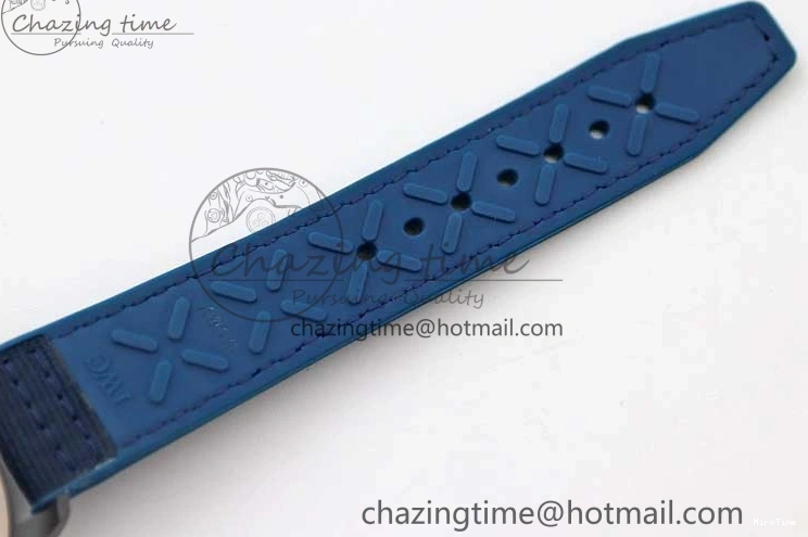 MIROTIME 1230 BestValue Mark XVIII IW328101 Black Ceramic M+F 1:1 Best Edition Blue Dial on Blue Nylon Strap A 7058